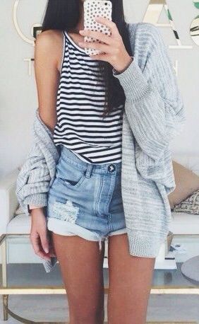 how to wear cardigan outfit ideas 9