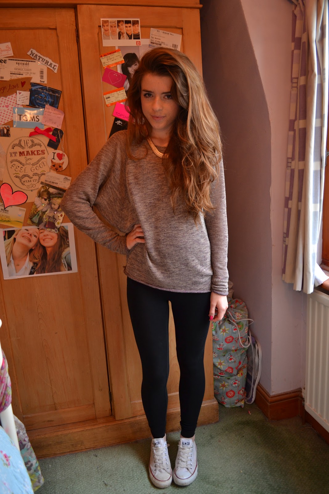 leggings and converse outfit