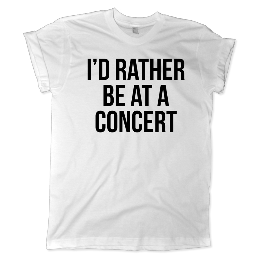 619 id rather be at a concert shirt melonkiss
