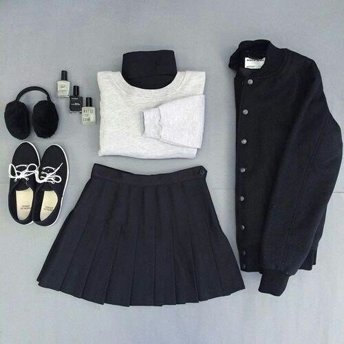 pleated skirt outfit ideas melonkiss 12