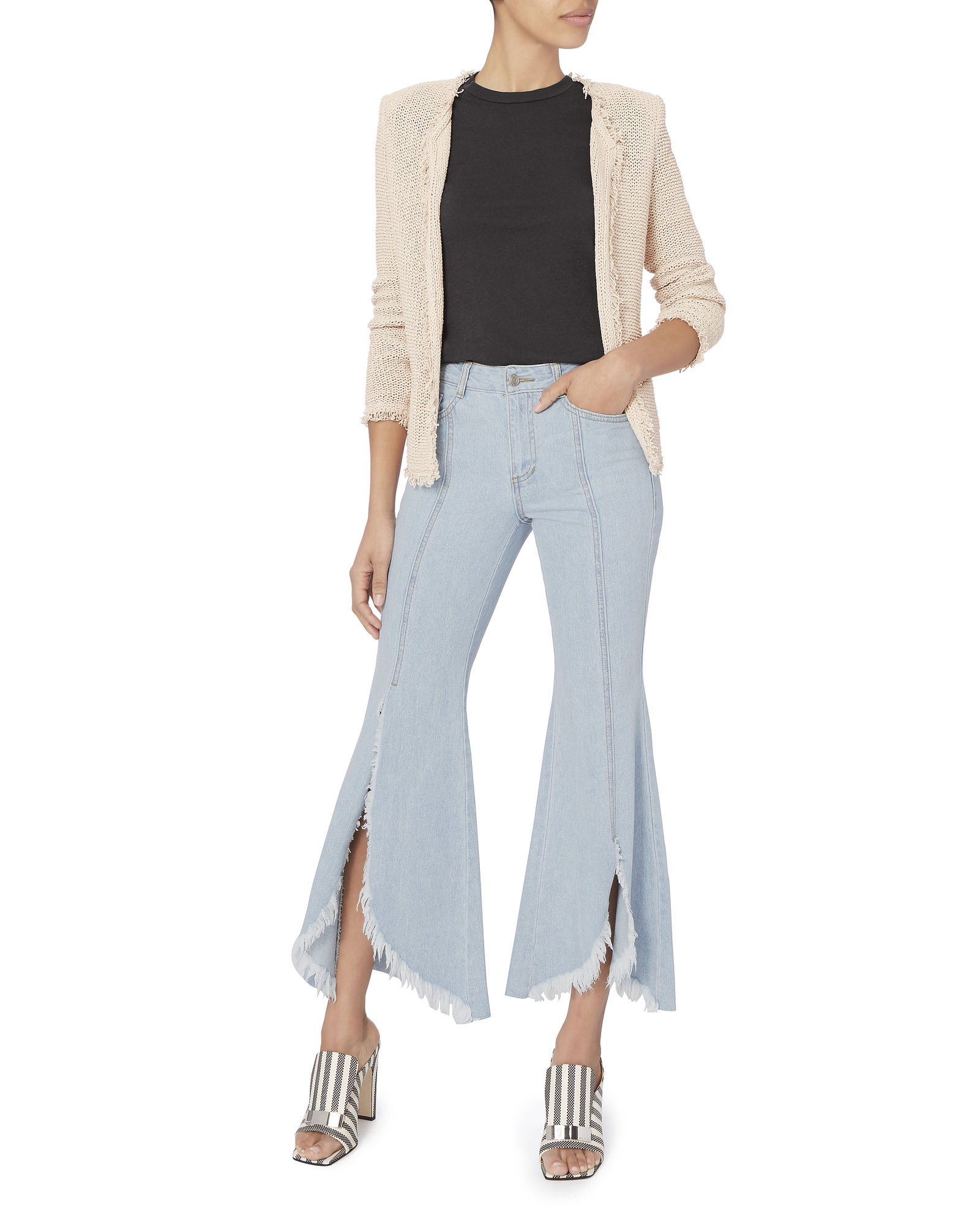 how to wear flared jeans outfit ideas